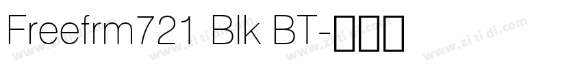 Freefrm721 Blk BT字体转换